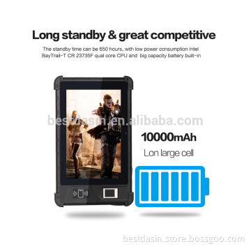 8 inch high sensitive touch screen rugged tablet pc with IP65 with dual HD camera